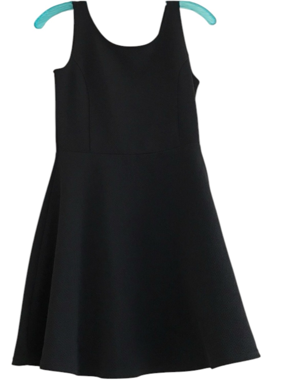 H&M Dress Black LBD Size 6 Pull Over Fit & Flare Sleeveless Popover Cocktail